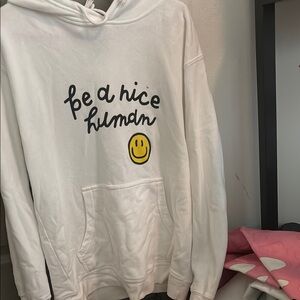 White Hoodie with Smiley
